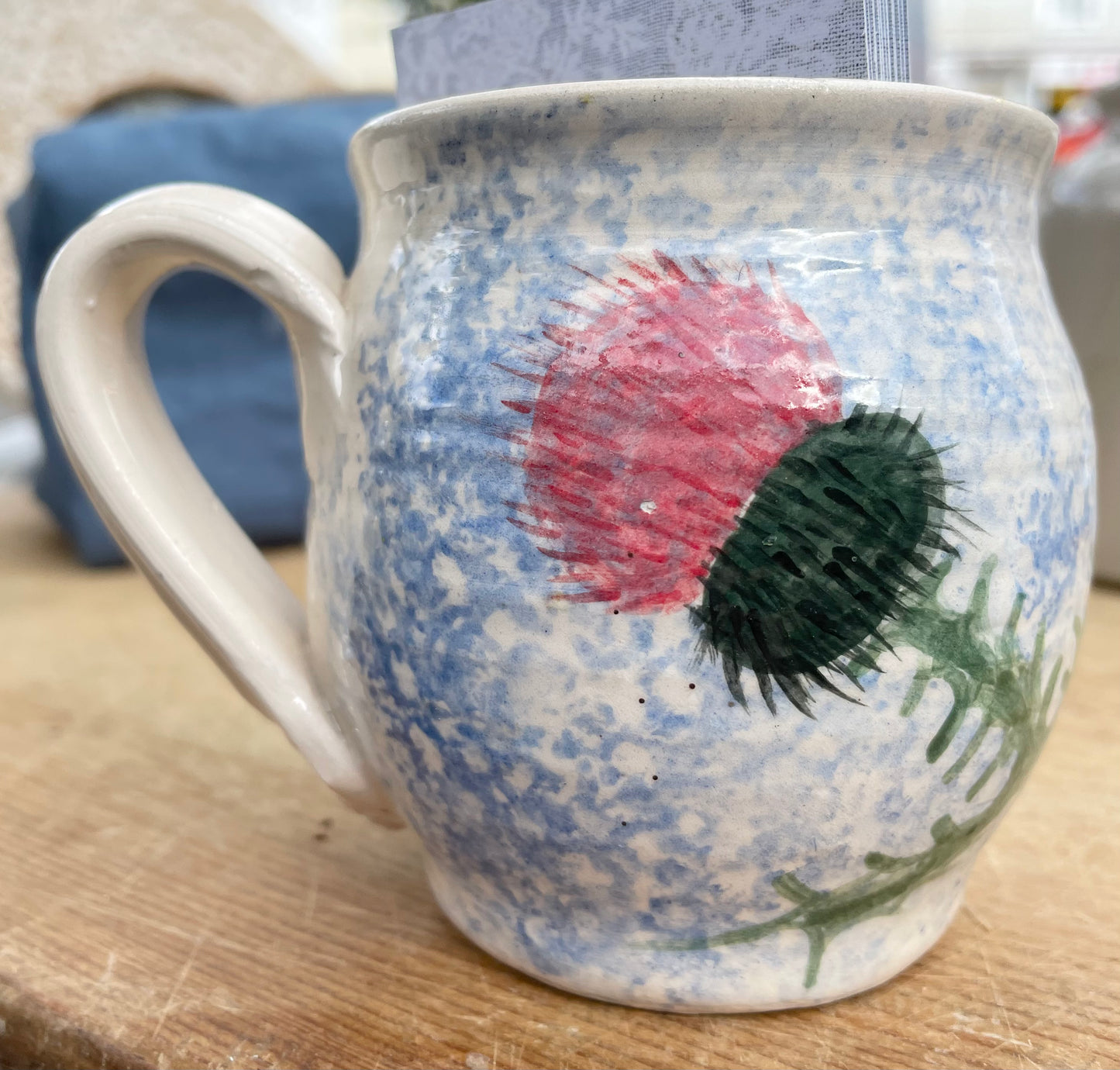 Small thistle mug