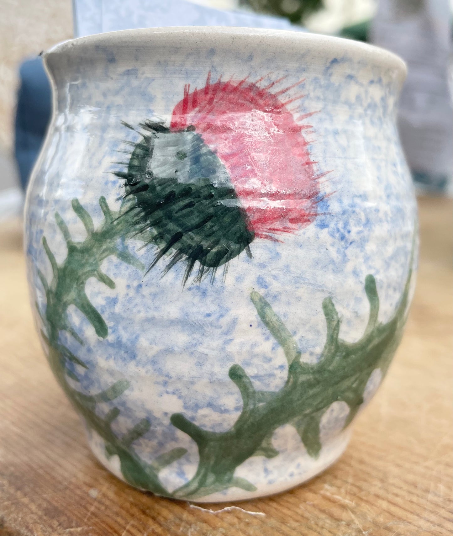 Small thistle mug
