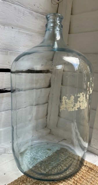 Vintage - Beautiful blue glass French flagons