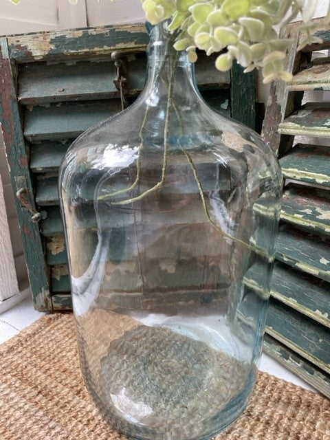 Vintage - Beautiful blue glass French flagons