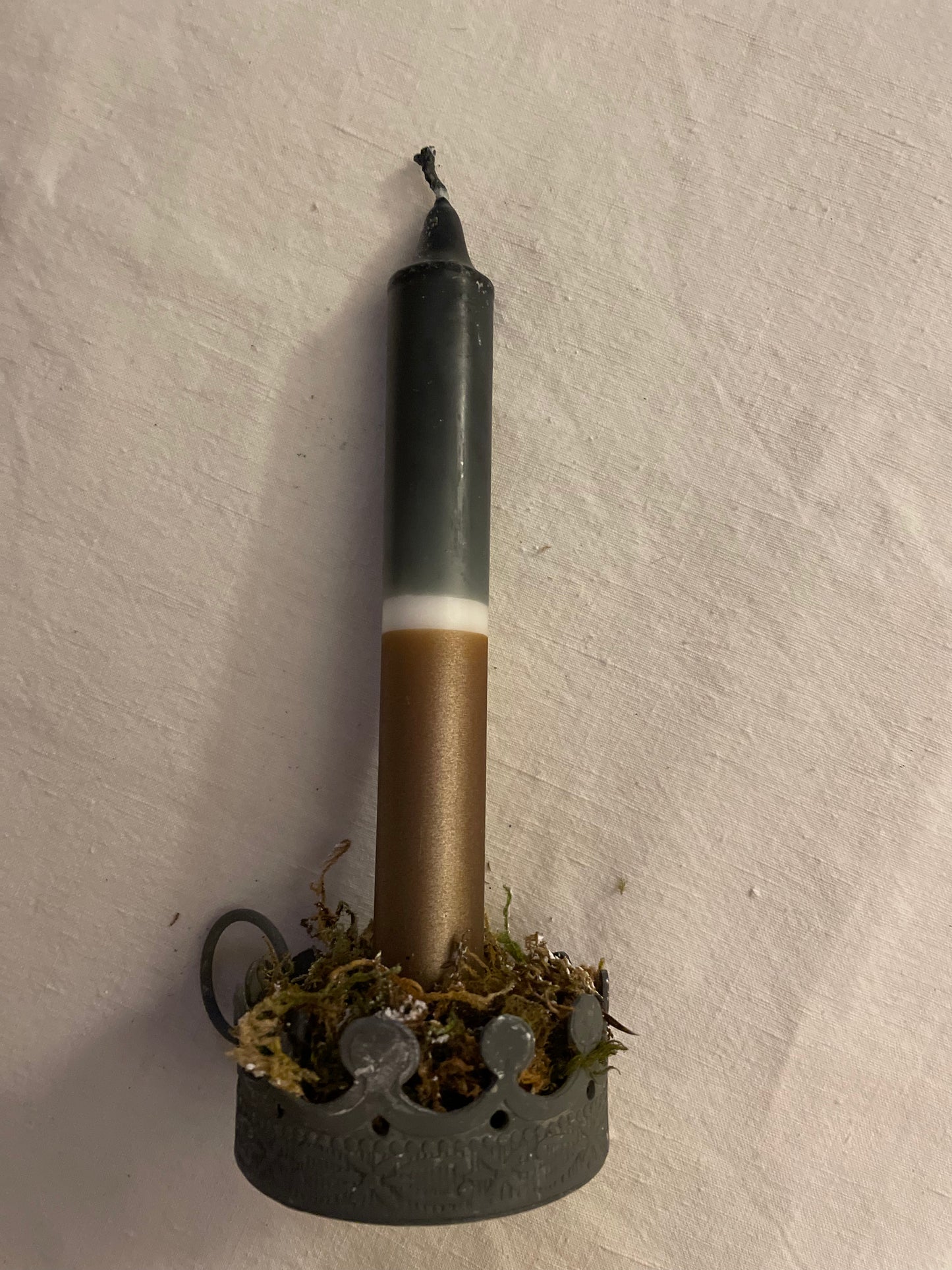 Candles - Three colour with gold bottom