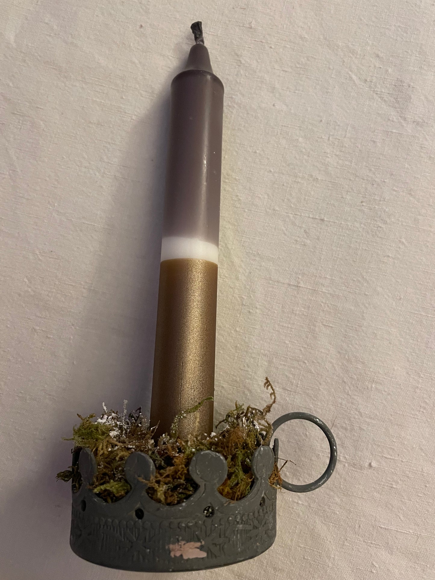 Candles - Three colour with gold bottom