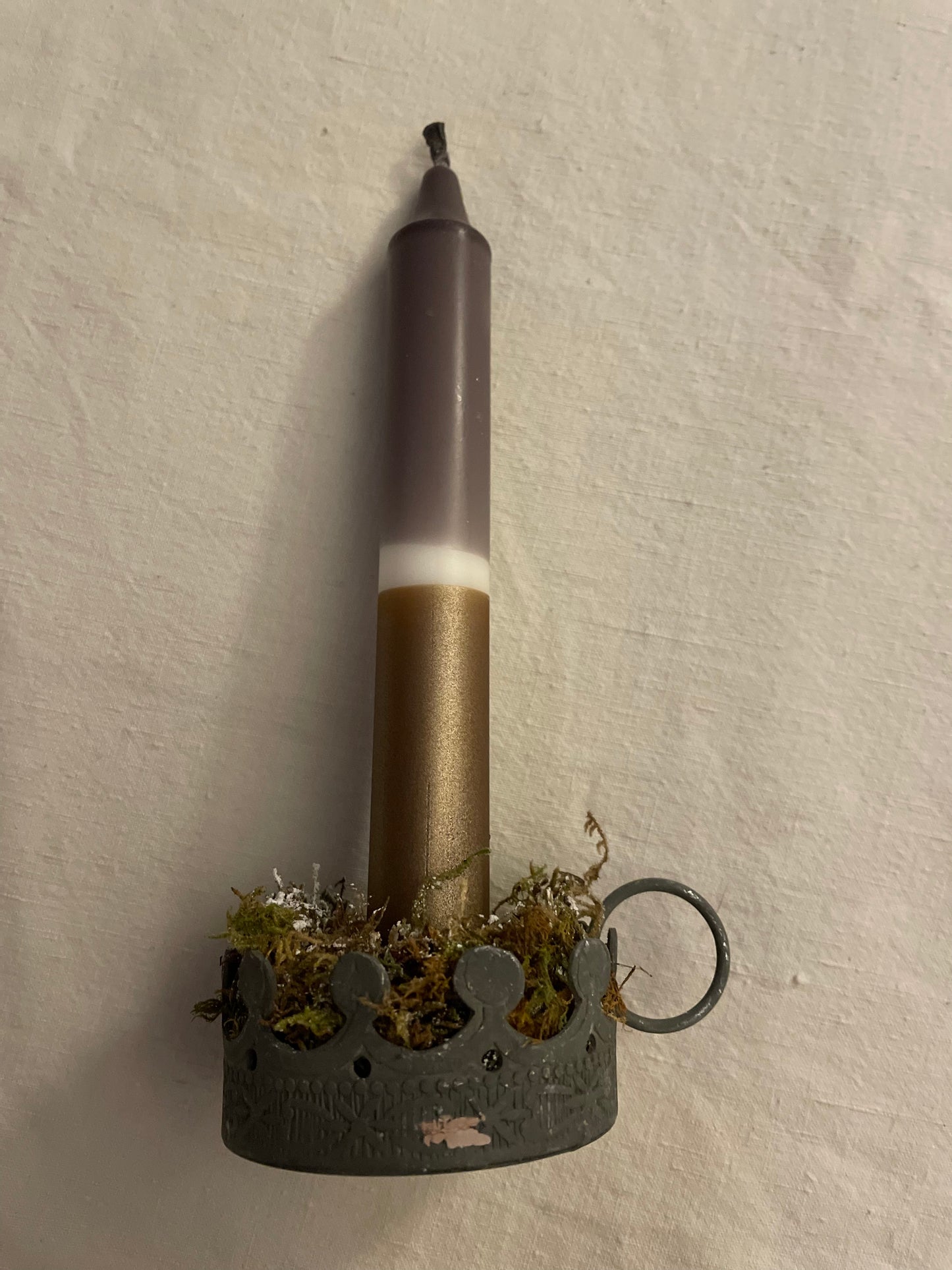 Candles - Three colour with gold bottom