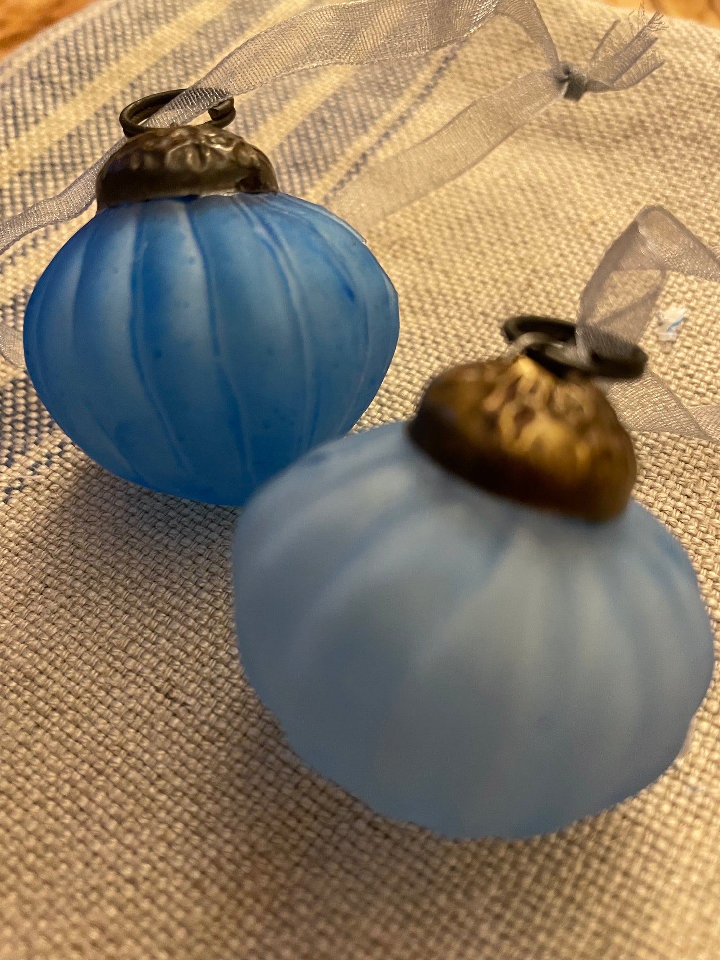 Pick & Mix - Small Glass Baubles - Blues