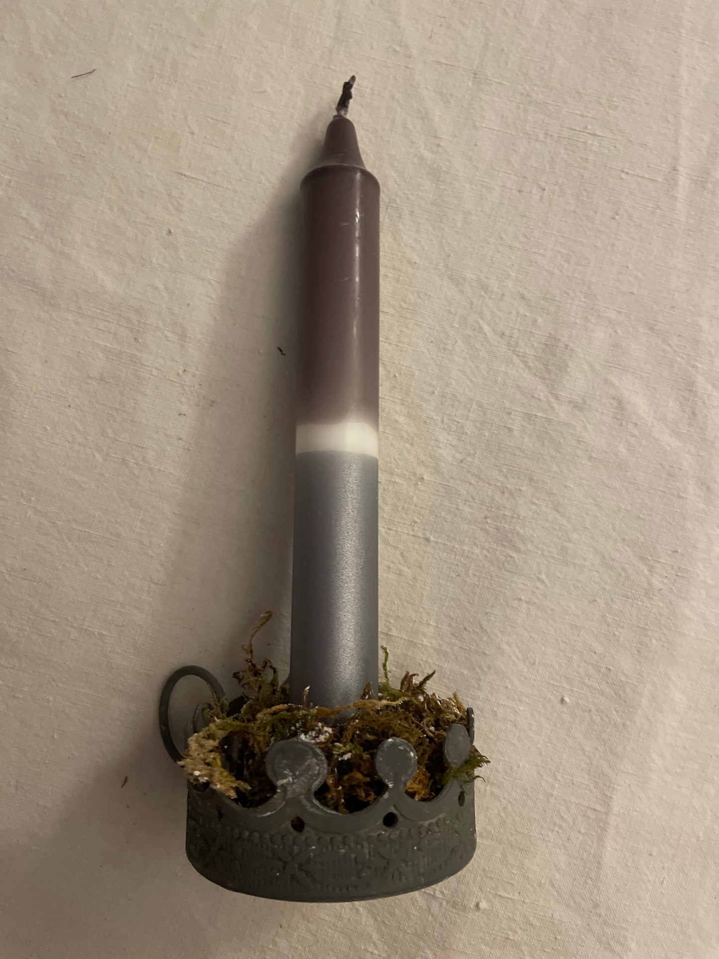 Candles - Three Colour with Silver Bottom